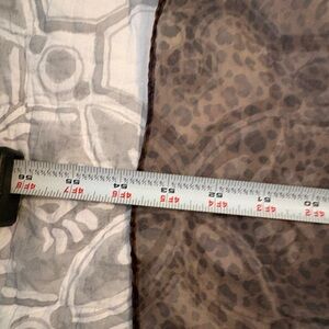 Leopard Print Sheer Scarf